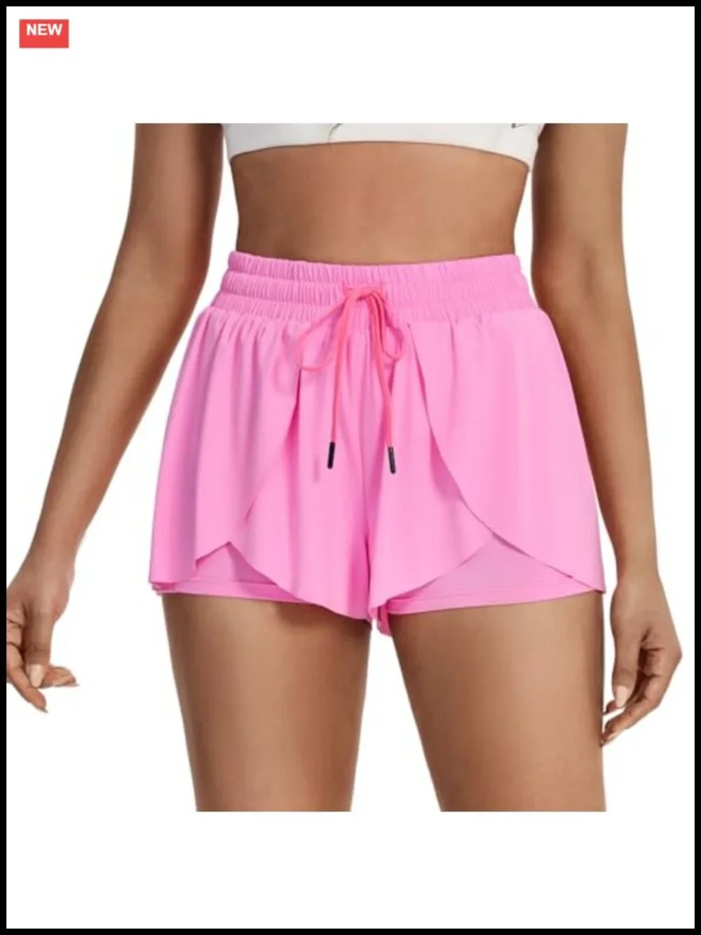 Flowy Running Shorts for Women with Pockets, High Rise 3